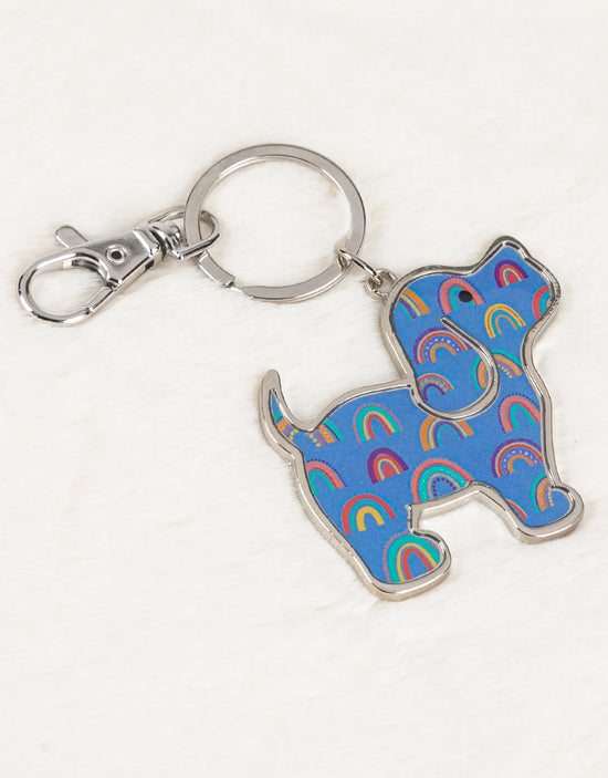 Rainbow Pup Keychain