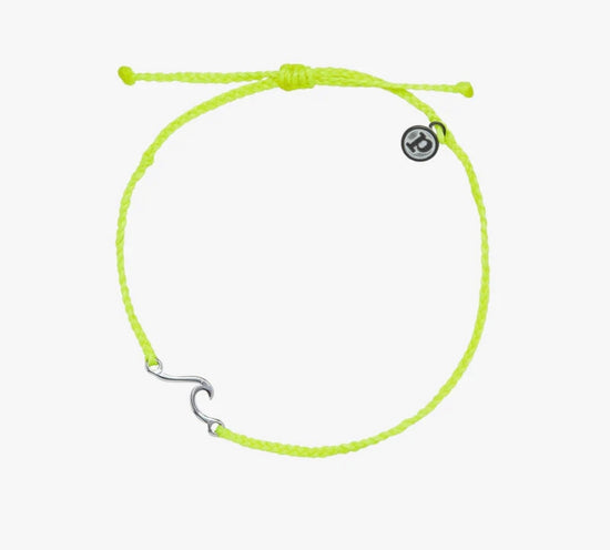 Neon Yellow Wave Anklet