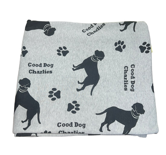 Grey & Black GDC Dog Blanket