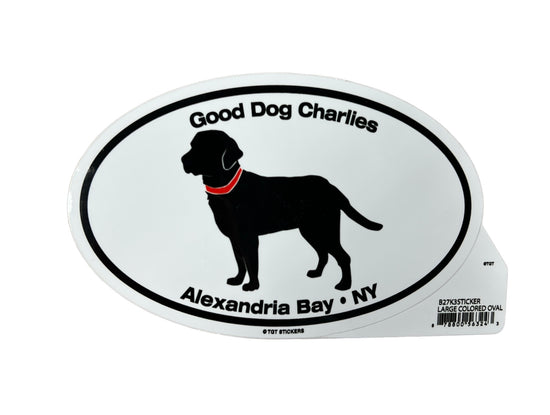 GDC Oval Dog Sticker