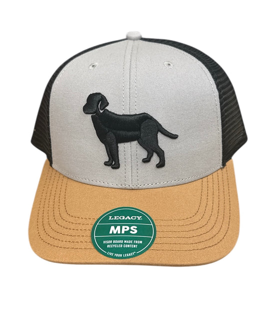 Embroidered lab trucker hat