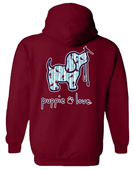 Puppie Love Cardinal Hoodie
