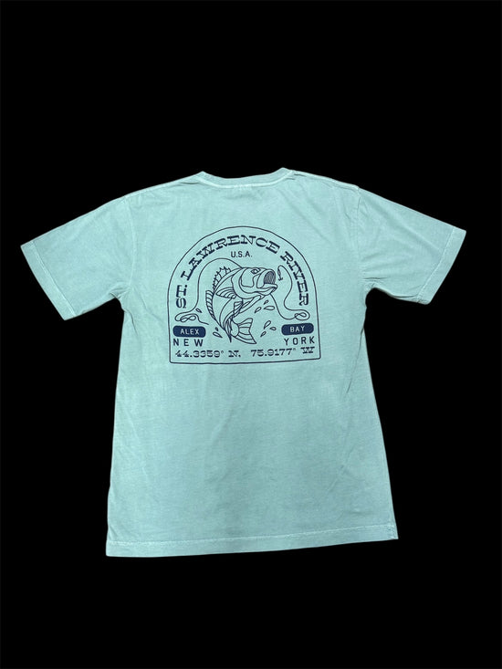 SLR with Fish and Coordinates Tee