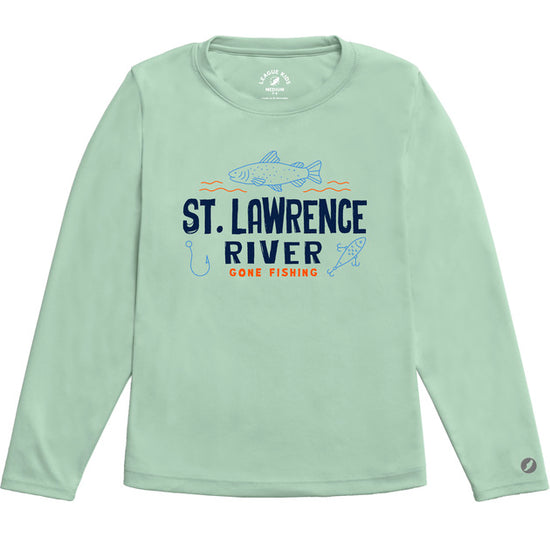 Youth St.Lawrence River Gone Fishing long-sleeved Tee