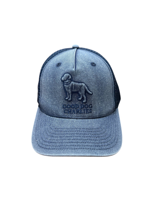 Good Dog Charlies hat with dog outline