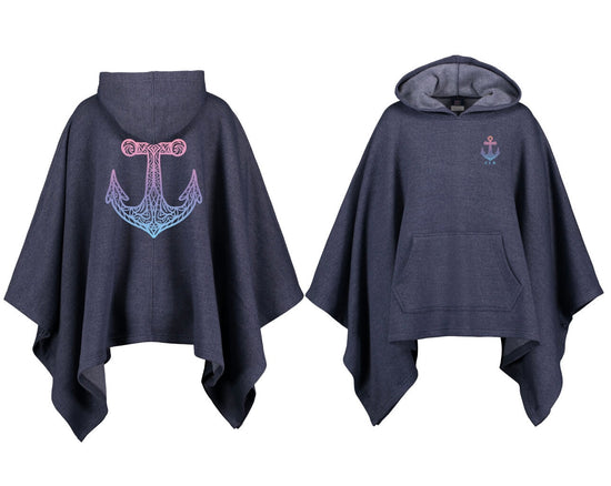 Anchor Hooded Poncho