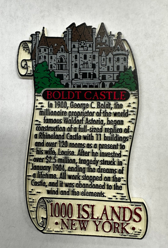 Boldt Castle Scroll Magnet