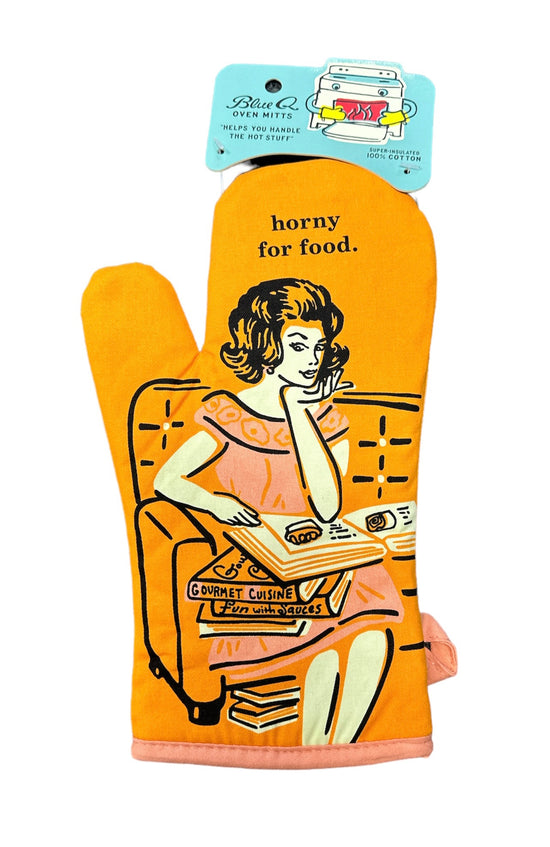 Horny For Food Oven Mitt