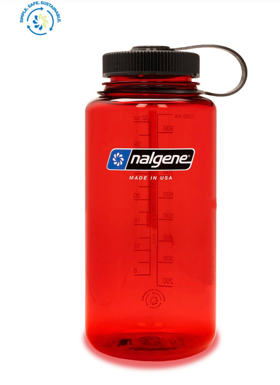 Red 32oz Wide Mouth Bottle