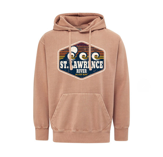 St.Lawrence River Hoodie with Waves