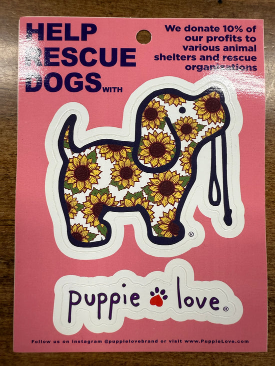 Sunflower Pup Sticker