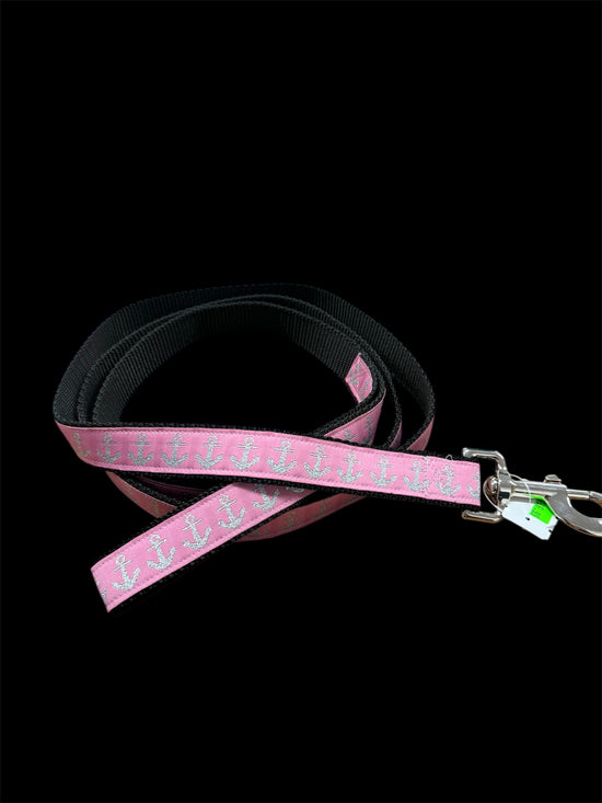 Dog Leash Pink with Anchors