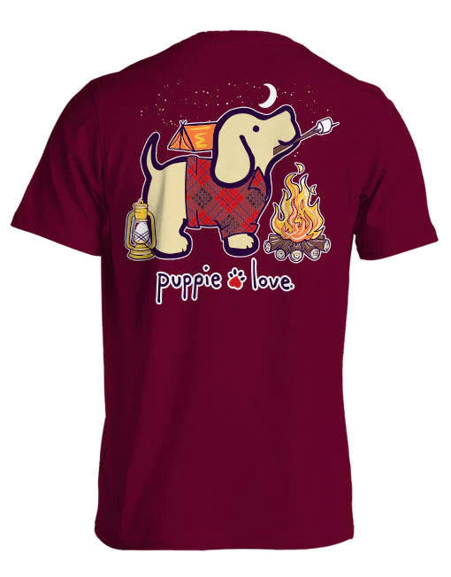 Adult Camping Pup Tee