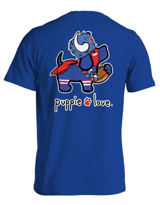 Adult Puppie Love Red & Blue Mascot