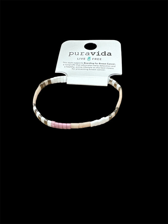 Pink stile Bead Stretch Bracelet