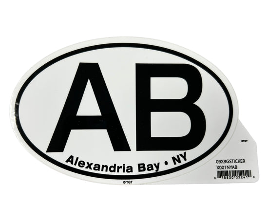 Alexandria Bay Oval Sticker