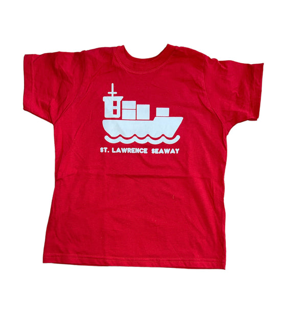 Red St. Lawrence Seaway Toddler Tee